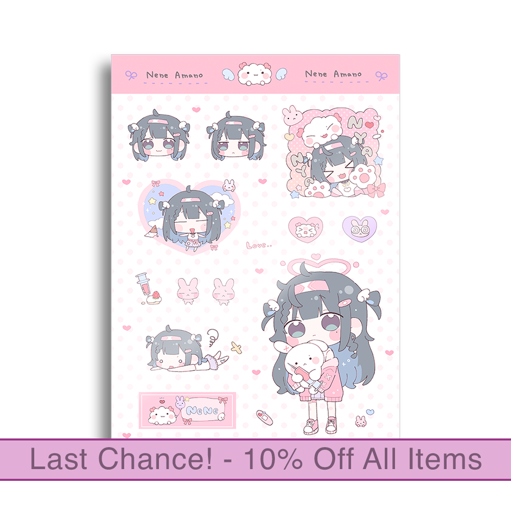 Nene Amano | Chibi - Sticker Sheet
