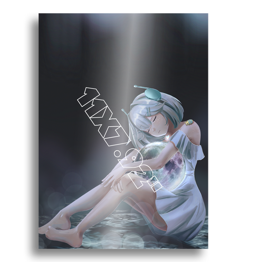 ellieminibot | The Moon's Embrace - Mini Art Print